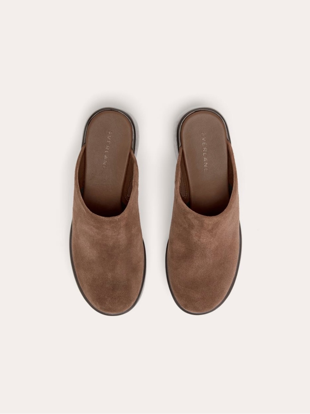 Everlane The Wooden Puffa Clog size 7 Brown Suede Platform Mule Clog - Picture 5 of 5